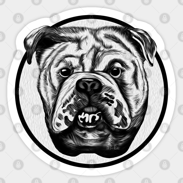 Bulldog Sticker by Dual Rogue